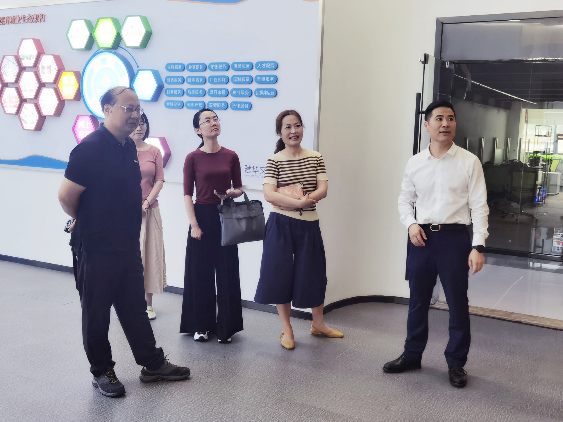 區政協副主席楊俊一行蒞臨建華文創集團調研